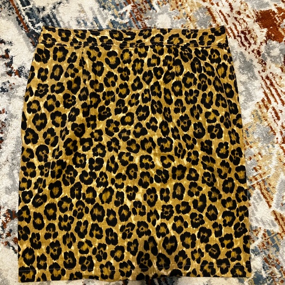 NWT Ralph Lauren linen blend button up leopard skirt (14) - Picture 8 of 11